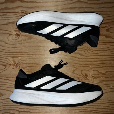 ADIDAS DURAMO SL2 WIDE RUNNING SHOES SNEAKERS IF9400 BLACK WHITE SIZE 12 - Image 1 of 4