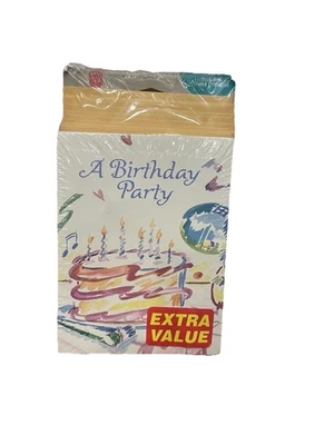 Новый запечатанный винтажный 20 А день рождения вечеринки приглашения с конвертами и контрольный список ретро - Изображение 1 из 4