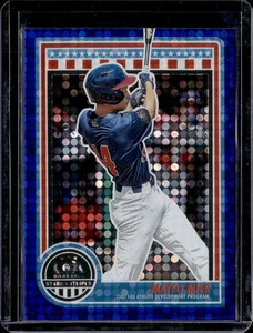 2025 Panini Stars & Stripes USA Baseball Mateo Mier Blue 043/149 - Picture 1 of 2
