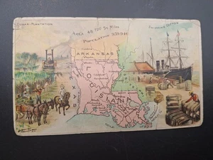 Arbuckle's Ariosa Coffee NY Victorian Trade Card Louisiana 48 - Picture 1 of 2