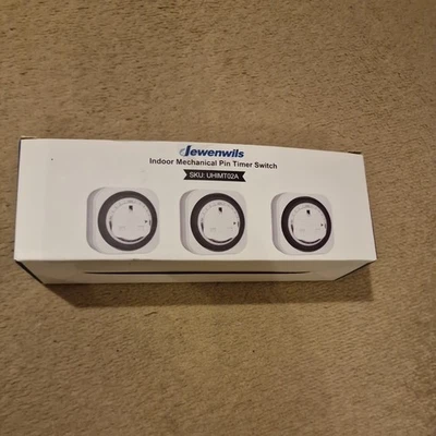DEWENWILS Mechanical Indoor Timer Socket Switch, 24 Hour Programmable - 3 Pack - Image 1 of 3