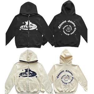 New Clothes Star Letter Print Retro Oversized Hoodie Women Y2K Street Hip-Hop - Picture 1 of 11