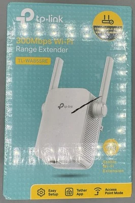 NEW TP LINK WiFi Range Extender N300 2x2 MIMO 300MBPS 2.4 GHz Wireless Router  - Image 1 of 4