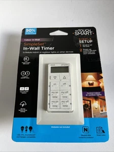 MyTouchSmart Simple Set In-Wall Timer, White (26893-P1) - Picture 1 of 4