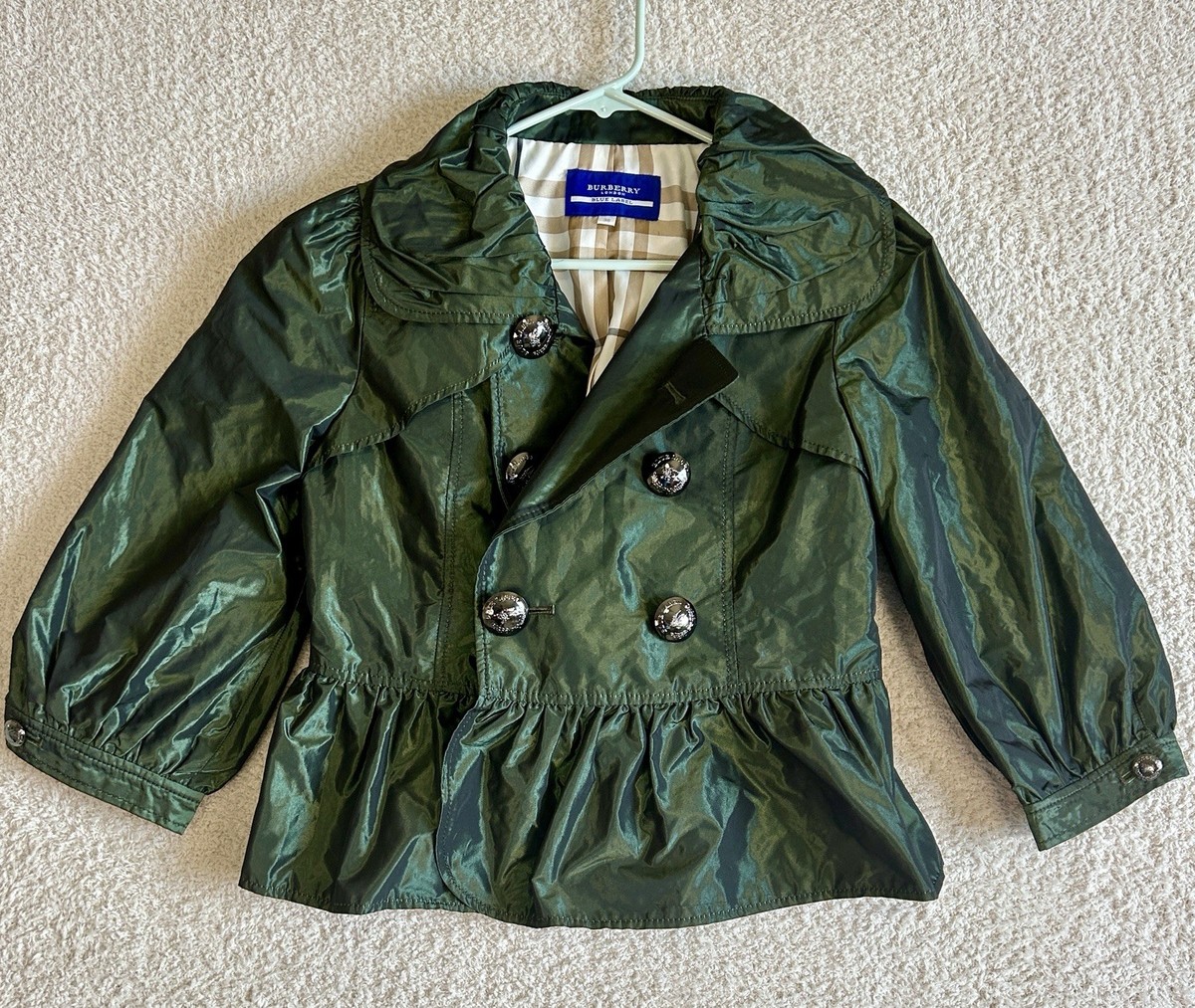 BURBERRY BLUE LABEL 中綿ミリタリージャケット 美品 BLUE LABEL CRESTBRIDGE 8ozデニムジャケット - メルカリ