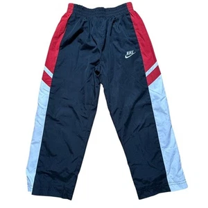 Nike | Boys Windbreaker Pants 4T Black Red White Mesh Lined Athletic Track - Picture 1 of 6