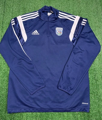 West Bromwich Albion Adidas 2014 Navy Jumper Pullover | Adult Large Football Top - Image 1 of 4