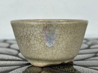 Bonsai redondo esmaltado Tokoname japonés usado Husou - 2,75” por 1,5” Foto 1 de 4