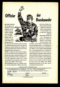 3w8982/ Reklame von 1958 – Offizier der BUNDESWEHR - Picture 1 of 1