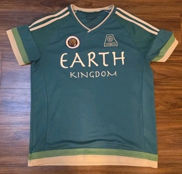 Avatar The Last Airbender Toph BoxLunch Nicklodeon Earth Kingdom Jersey Shirt L - Image 1 of 4