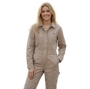 Patagonia Shop Overall Medium M Workwear Jumpsuit Khaki Beige Getragen Damen - Bild 1 von 18