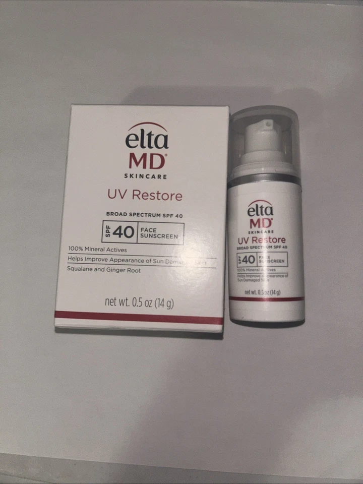 Protector solar facial Elta MD UV transparente amplio espectro FPS 40 14 g 0,5 oz EXP 02/2026 NUEVO Foto 1 de 3