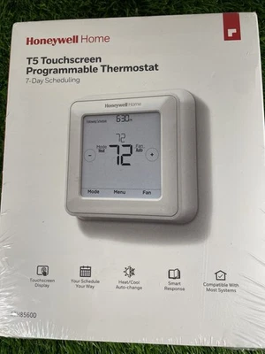 Honeywell RTH8560D T5 Programmable Thermostat with Touchscreen Display New Seal - Image 1 of 4