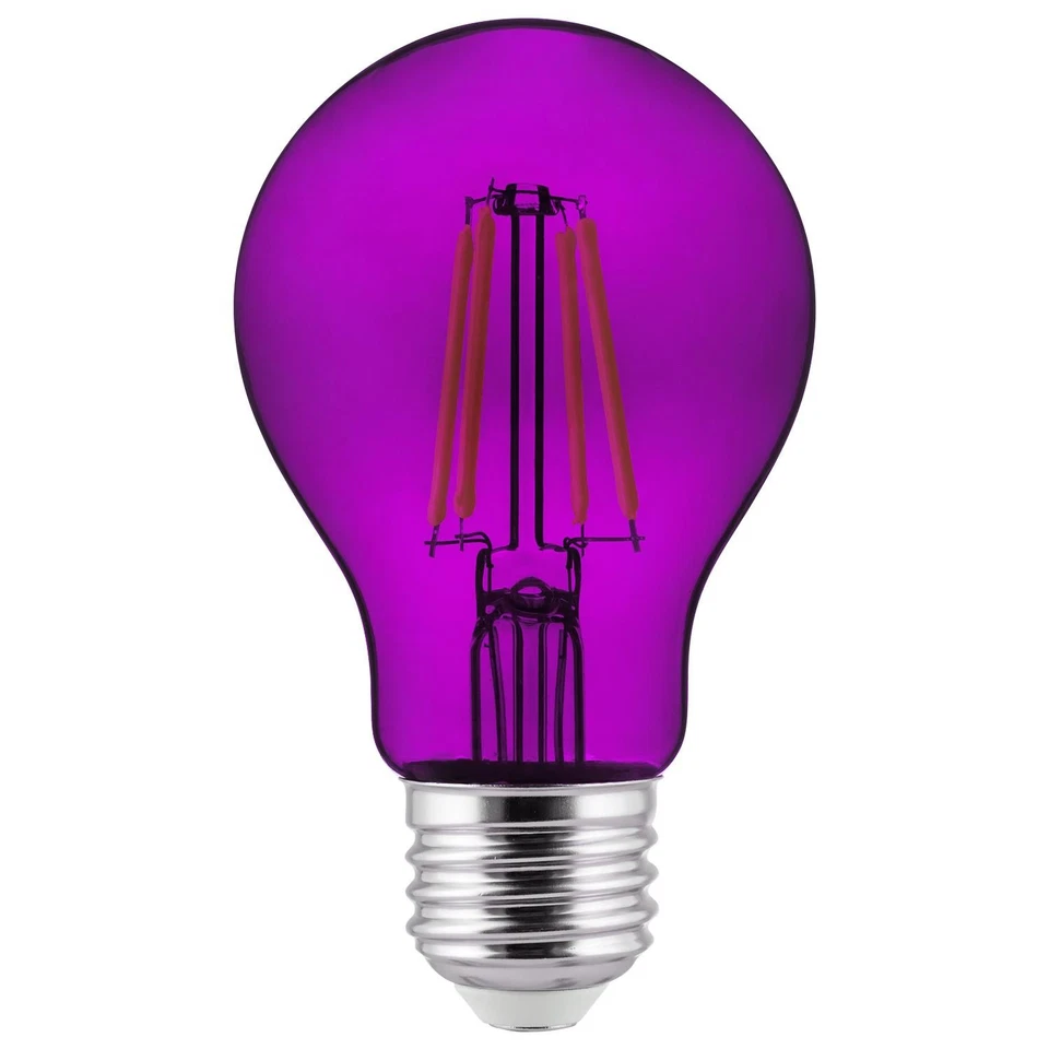 2Pk - Purple 4.5W A19 Dimmable LED Filament Bulb - Image 1 of 1