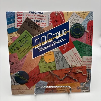 JD Crowe-Bluegrass Holiday-Rebel Records REB1598 USA LP vinyl record USA NM - Image 1 of 4