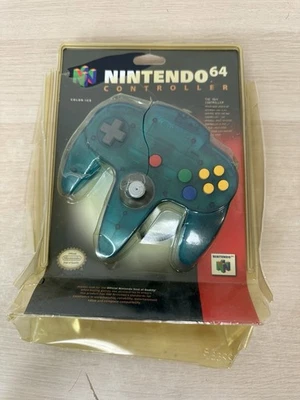 OEM Original Nintendo 64 N64 Controller - Ice Blue - NEW In Damaged Blister Pack - Image 1 of 4