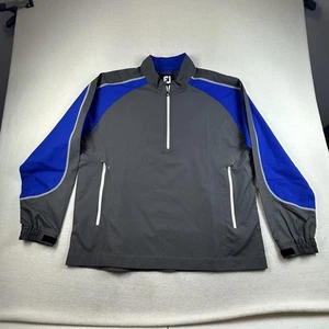 FootJoy Jacket Mens Large Gray Blue FJ Sport Windshirt Golf Water Repel - Picture 1 of 17