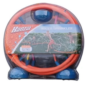 Banzai Wigglin' irrigatore acqua 12 piedi bambini esterno cortile giardino tubo giocattolo PVC - Foto 1 di 3