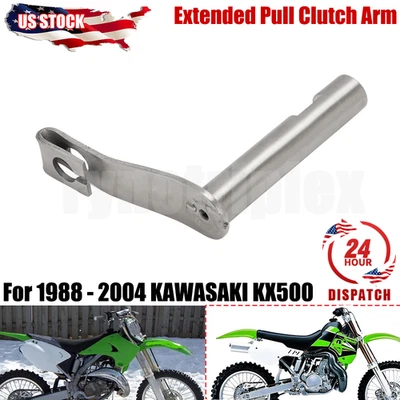 Front Extended Pull Clutch Arm For 1988-2004 KAWASAKI KX500 Easy Pull Clutch Arm Foto 1 de 4