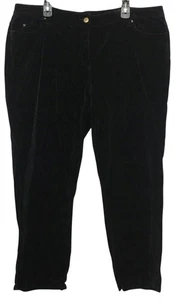 International concepts 20W pants black velour multi pockets skinny leg - Picture 1 of 6