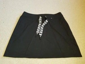 NWOT Womens Skirt-DKNY SPORT-black cotton knit performance straight mini-S - Picture 1 of 5