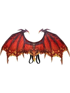 Dragon Wings Halloween Cosplay Mardi Gras Costume Party Carnival Props Red - Picture 1 of 2