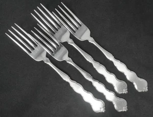 Oneida Valerie Stainless Dinner Fork set of 4. 7 1/4" Long - Picture 1 of 1