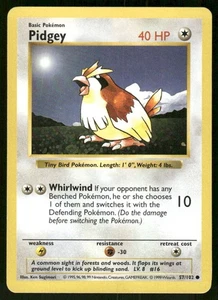 Pokemon Tcg Pidgey [Shadowless] #57 Pokemon Base Set LP - Picture 1 of 2
