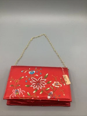 Cartera vintage años 60’s nueva con etiquetas para mujer con temática de flores Walborg *RARA* Foto 1 de 4