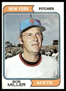 1974 Topps Bob Miller 624 New York Mets - Picture 1 of 2
