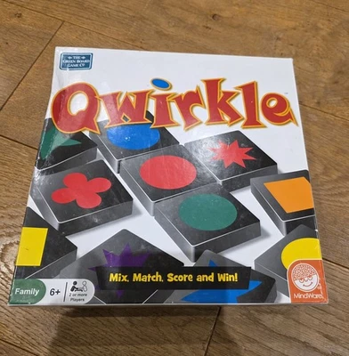 Mindware Qwirkle Family Board Game Wooden Tile Colours Shapes - Image 1 of 4
