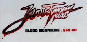 Jamie Tyndall Bemerkung Signatur - Blut (muss einem gekauften Buch hinzugefügt werden) - Bild 1 von 1