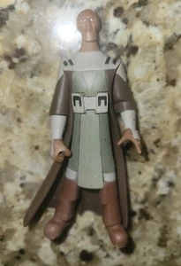 Star Wars Clone Wars Mace Windu Cartoon Network Animated Hasbro Figure - Picture 1 of 2