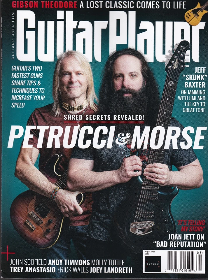 Guitar Player August 2022 Petrucci Morse Joan Jett Jeff Baxter Trey Anastasio  - Image 1 of 1