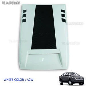 Raptor White Vent Hood Scoop Bonnet For Ford Ranger Px2 Mk2 Wildtrack 2016 2017 - Picture 1 of 7