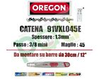 CATENA MOTOSEGA OREGON 91VXL045E PASSO 3/8 LP x SPESSORE 1,3 mm 45 MAGLIE 