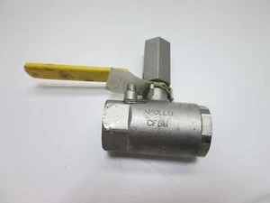 Válvula de bola Apollo 76-105-01 SS 1" NPT, cuerpo CF8M 316 SS construcción, asiento RPTFE - Imagen 1 de 3