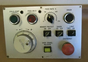 IKEGAI CONTROL PANEL N002 S/N 00430036, W/ FANUC PULSE GENERATOR A860-0201-T001 - Picture 1 of 5