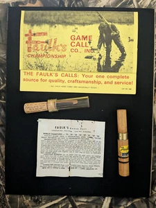 Faulk's Game Call Vintage Box Set 4 - PL-22 & CA-22 - Picture 1 of 2