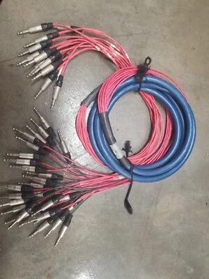 Whirlwind USA Medusa Belden 14-channel 1/4" Insert Snake TRS to TRS 15-ft - Image 1 of 2