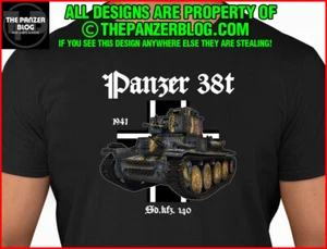 Panzer 38t T-Shirt WWII German Tank Version 2 - Picture 1 of 49