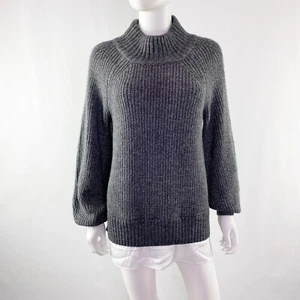 Suéter Ann Taylor Para Mujer Talla XS Gris Carbón Grueso Tejido Preppy Nuevo - Imagen 1 de 5