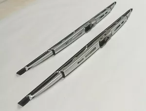 Wiper Blade Set for Mercedes R107 Stainless Satin New 1078200045 - Picture 1 of 6