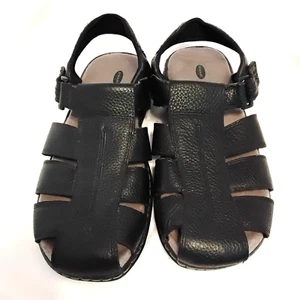 Dr. Scholls Sandals Mens Black Memory Foam Cool Fit Size 12M Fisherman Gaston - Picture 1 of 12