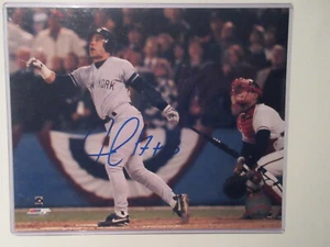 JIM LEYRITZ New York Yankees Signed 1996 World Series Game 4 Home Run 8x10 PHOTO - Picture 1 of 3