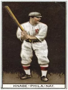 Decor Sport Poster. Baseball. Knabe-Phila-Nat. Fine Graphic Art Design. 1444 - Picture 1 of 1