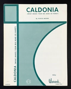 Caldonia What Makes Your Big Head So Hard 1945 Jazz VTG Sheet Music Piano Moore - Picture 1 of 3