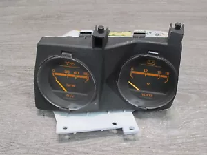 🥇84-86 NISSAN Z31 300ZX NA OIL PRESSURE BATTERY & VOLTAGE METER GAUGE OEM - Picture 1 of 14