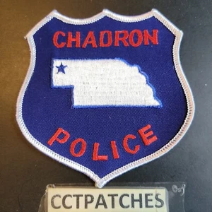 PARCHE DE HOMBRO DE POLICÍA DE NEBRASKA CHADRON, NEBRASKA NE - Imagen 1 de 2