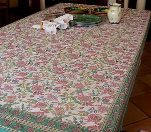 REDUCED BEAUTIFUL TuScAn Style Cotton Tablecloth 2.2 m x 1.5 m BRAND NEW - Picture 1 of 3